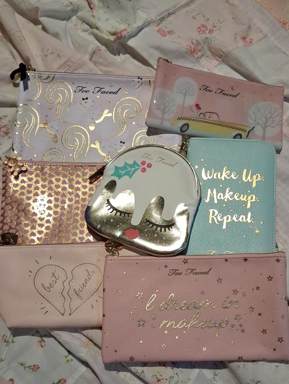 Set Of 7 Makeup Bags